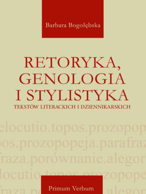 książka Retoryka, genologia, stylistyka